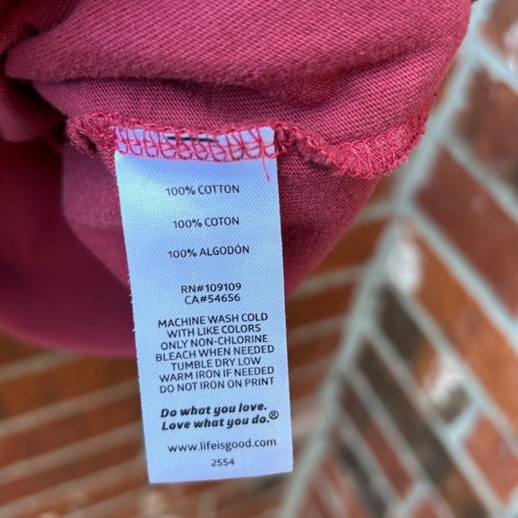 Life Is Good Mens 2X Red Short Sleeve Beer Happy Graphic Crusher Tee - Picture 6 of 9